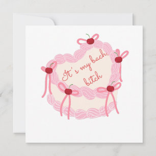 Convite É a minha solteira Festa Bridal do Bolo de Coque