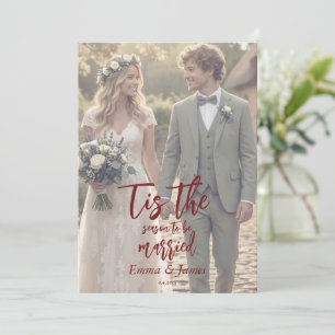 Convite É a Temporada de se Casar Natal Casamento 