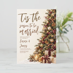 Convite É a Temporada de se Casar Natal Casamento 