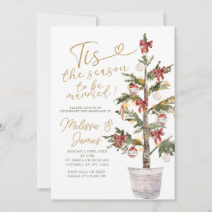 Convite É a Temporada de se Casar Natal Casamento