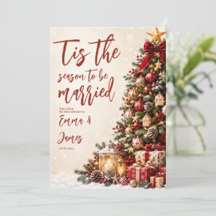 Convite É a Temporada de se Casar Natal Casamento Em