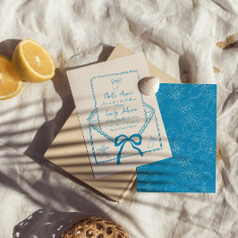 Convite É Amore Hand Drawn Lemon Chá de panela