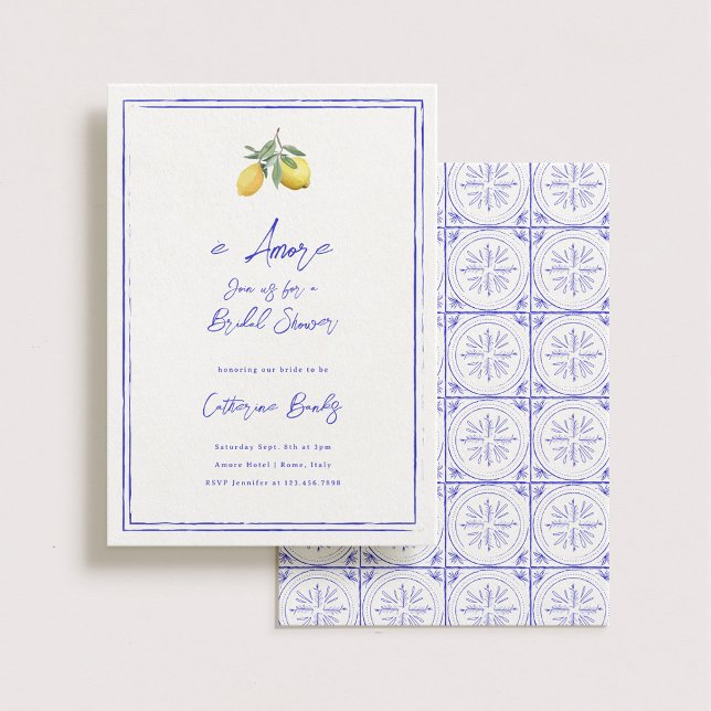 Convite È Amore Italiana Chá de panela (Criador carregado)