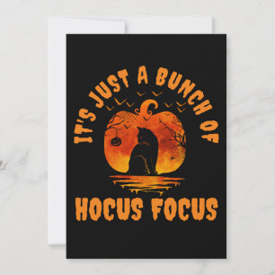 Convite É Apenas um Monte de Gato Abóbora Hocus Pocus