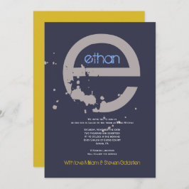 Convite E Bar Mitzvah de Recolha Inicial