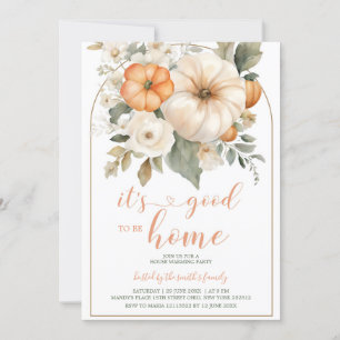 Convite É bom ser uma festa de abóbora de casa