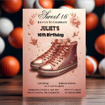Convite É Chic Girl Sweet 16 Sneaker Ball 16th Birthday<br><div class="desc">Prepare-se para uma comemoração de na moda com o 16º Aniversário do 16º Aniversário do "It's Chic Girl Sweet 16 Sneaker Ball"! Este design de tendências, com tênis de na moda e elementos de chic, define o palco para uma celebração em moda. Encomenda agora e deixe as festividades de aniversário...</div>
