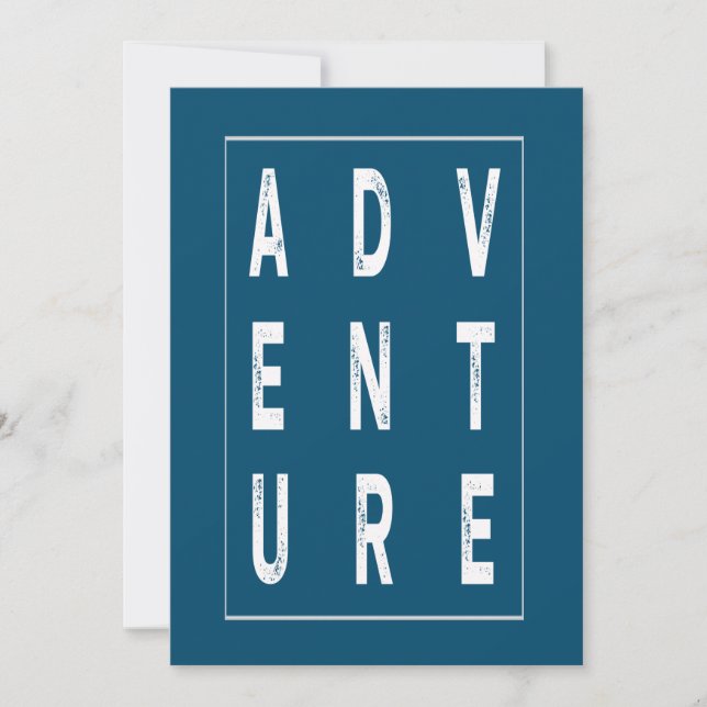 Convite É hora da aventura Camiseta (Frente)