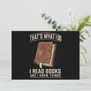 Convite É isso que eu faço, eu leio livros e sei das coisa
