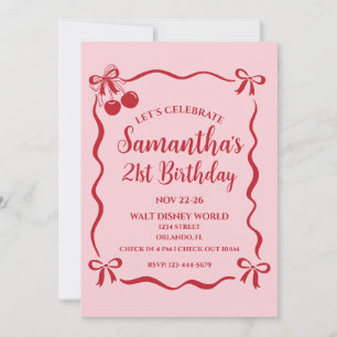 Convite e Itinerário para Celebração de Aniversári