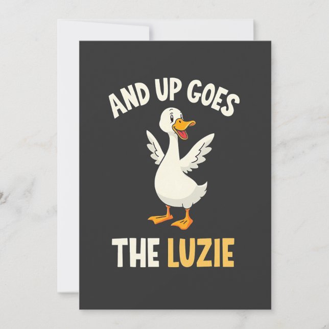 Convite E Lá Vai A Luzie Engraçada Pousada (Frente)