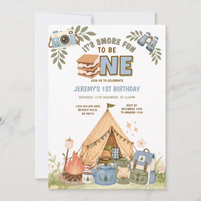 Convite É Mais Divertido Ser Um Marshmallow de Aniversário (Frente)