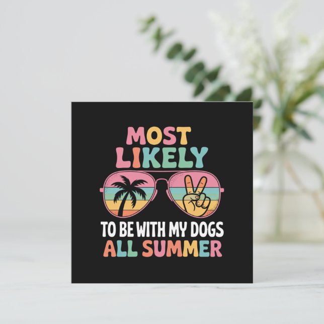 Convite É Mais Provável Estar Com Meus Cães Todo O Profess (Em pé/Frente)