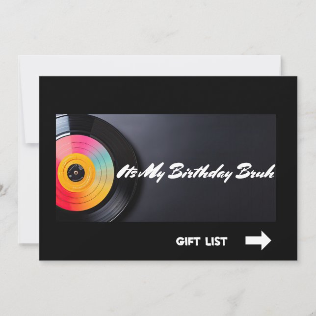 Convite É meu aniversário Bruh (Frente)