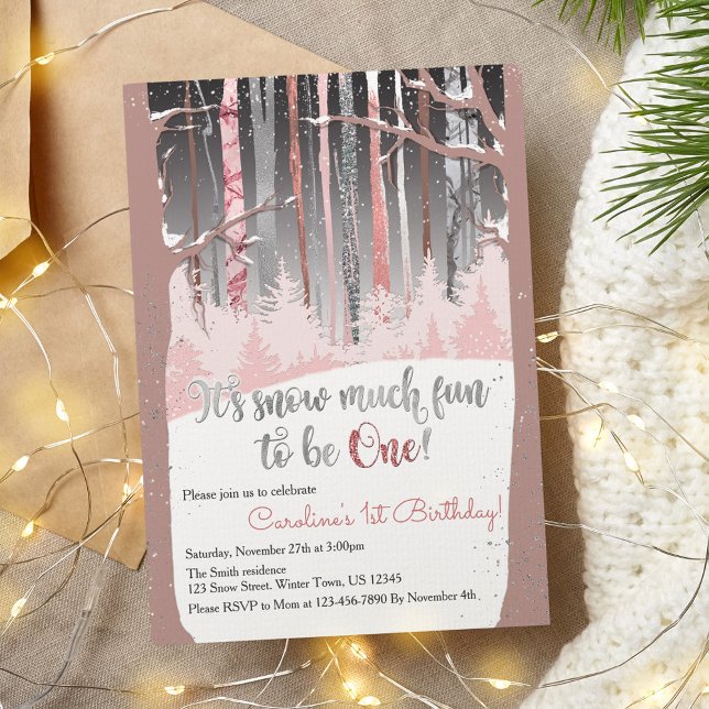 Convite É muito divertido nevar ser uma foto de cores muta (Criador carregado)