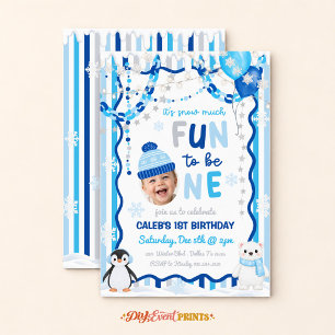Convite É Muito Divertido Ser Um, Aniversário de Inverno A
