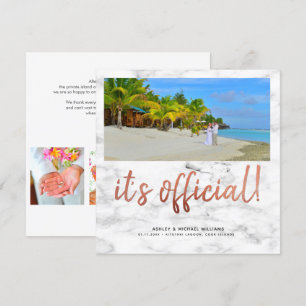 Convite É o Casamento Oficial de Mármore da Praça das F