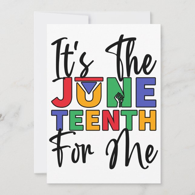 Convite É O Décimo Junho Para Mim Melanin Black Sista Bruh (Frente)