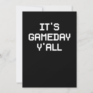 Convite É o jogo de futebol e jogos do Gameday