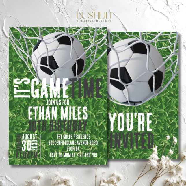 Convite É o jogo de futebol jogando futebol hoje à noite (Criador carregado)