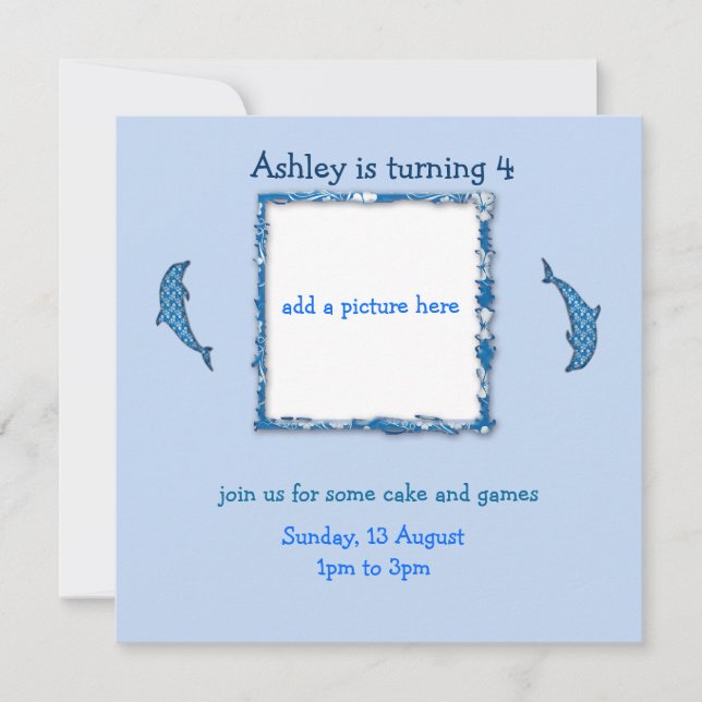 Convite É o meu aniversário (Frente)