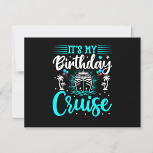 Convite É o Meu Cruzeiro de Aniversário - Aniversário de F