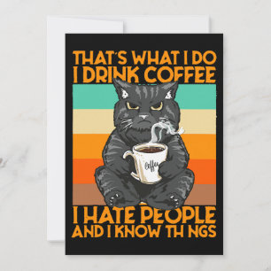 Convite É O Que Eu Tomo Café Eu Odeio Pessoas E Eu