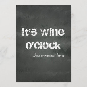 Convite É o Wine O'Clock