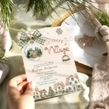 É preciso um Chá de fraldas de Natal na vila