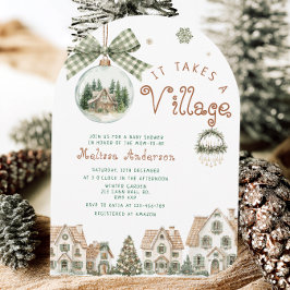 Convite É preciso um Chá de fraldas neutro para a vila