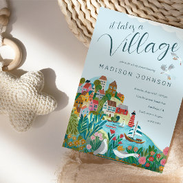 Convite É preciso uma festa de chá de fraldas de um garoto