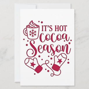 Convite É Temporada de Chocolate Quente Cacau Natal