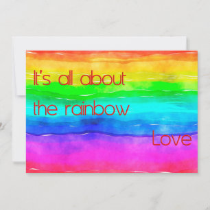 Convite É tudo sobre o Rainbow Love 03