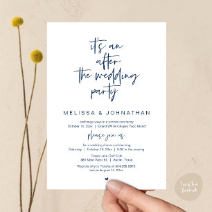 Convite É um após a festa de casamento, elopemento de casa