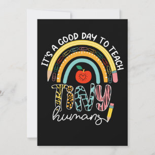 Convite É Um Bom Dia Ensinar Humanos Pequenos, Não 2/2