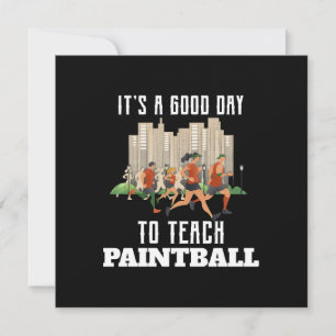 Convite É Um Bom Dia Para Ensinar Paintball