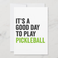 É um Bom Dia Para Jogar Esporte de Dinking de Pick