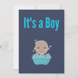 Convite É um "Boy" - Banho de bolhas