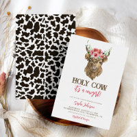 É um Chá de fraldas de Vaca Floral de Cowgirl West