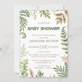 Convite É um Chá de fraldas do Boy Safari