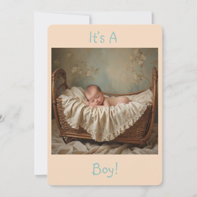 Convite É um menino (Frente)