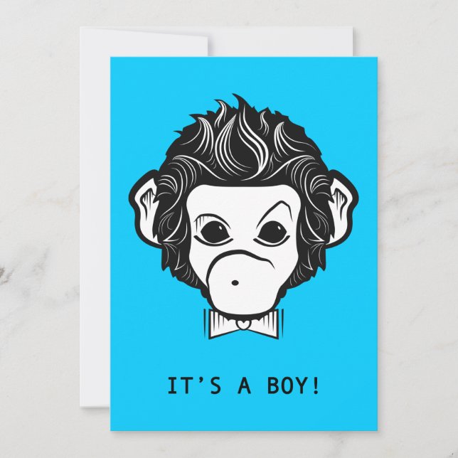 Convite é um menino, senhor macaco (Frente)