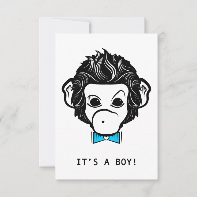 Convite é um menino, senhor macaco (Frente)