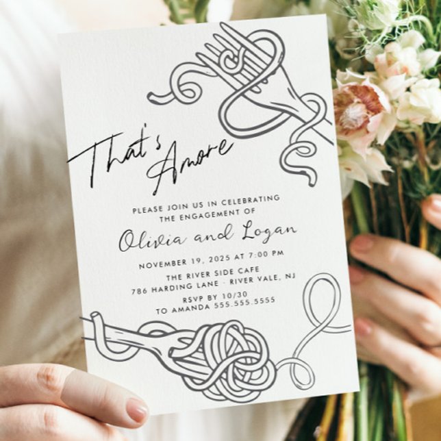 Convite É um Noivado de massas mais divertido (Criador carregado)