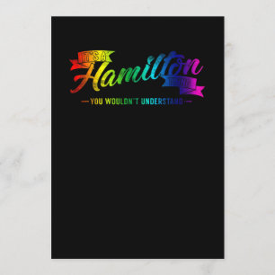 Convite É uma coisa de Hamilton que você não entenderia