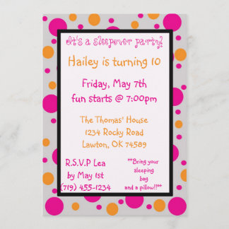 Convite É uma festa com pernoite!, Hai...