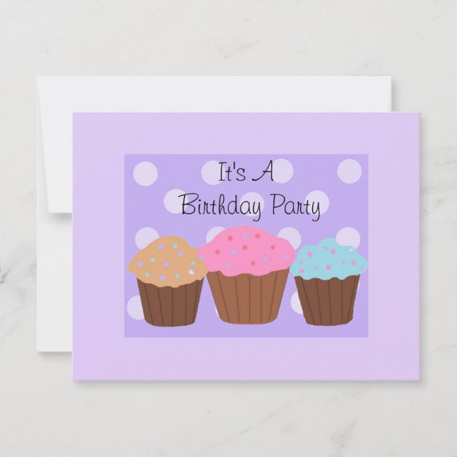 Convite É uma Festa de aniversário (Frente)