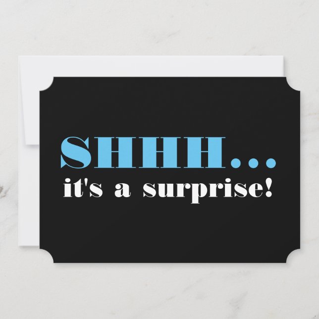 Convite É uma Festa de aniversário surpresa (Frente)