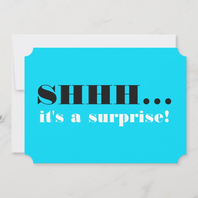 Convite É uma Festa de aniversário surpresa (Frente)