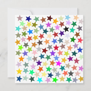 Convite É uma Festa do Arco-Íris, Padrão de Estrelas Multi